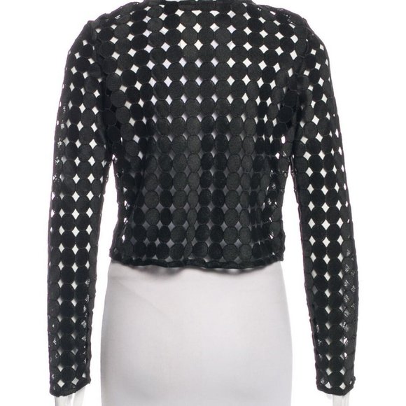 REDUCED NWOT ALEXIS black shorts set w/circular applique size M GORGEOUS RARE - Picture 3 of 8